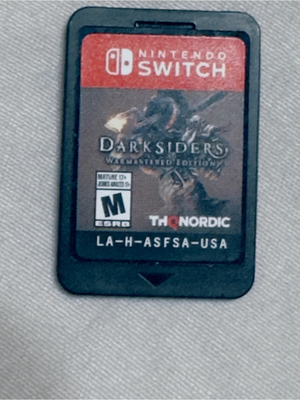 Nintendo Switch Game Card - Black and Red Darksiders